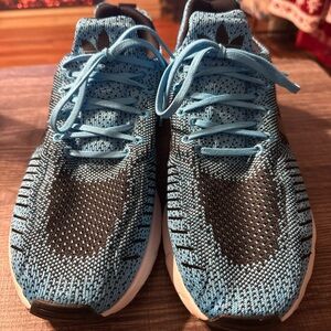 Adidas Black and Blue Sneakers